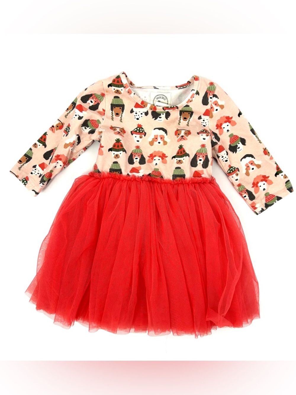 Taylor Joelle Puppies Dogs Holiday Dress Tulle Tutu